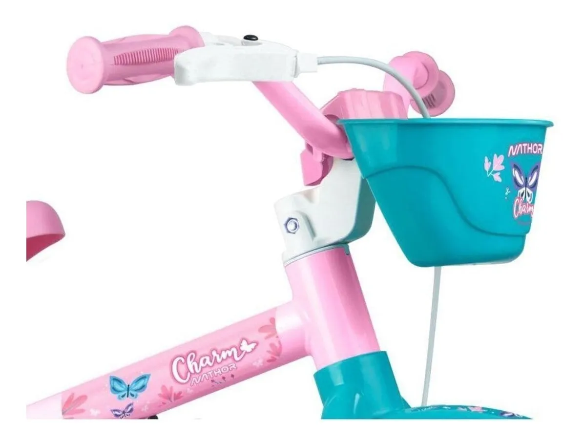 BICICLETA FEMININA INFANTIL NATHOR ARO 12 CHARM - Imagem 2