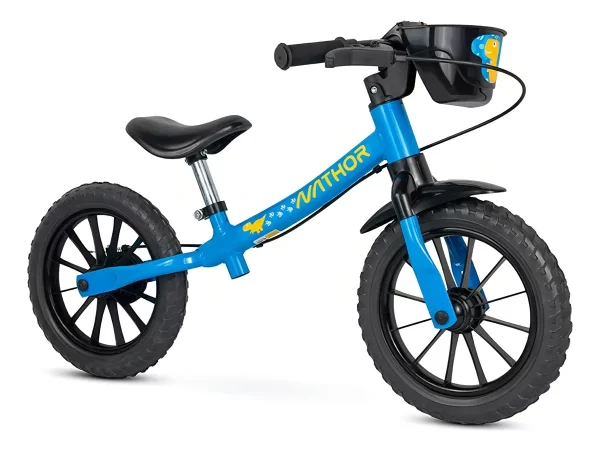 bicicleta sem pedal menino azul Nathor aro 12