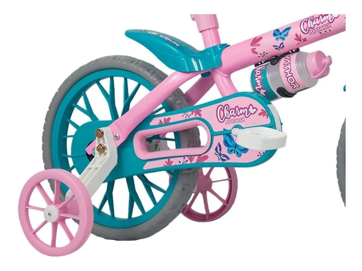 BICICLETA FEMININA INFANTIL NATHOR ARO 12 CHARM - Imagem 4