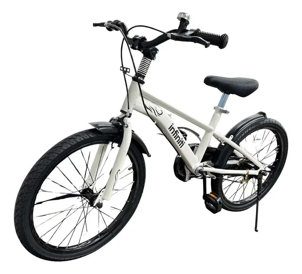 Bicicleta Infantil Aro 20 Branco Infiniti Kids