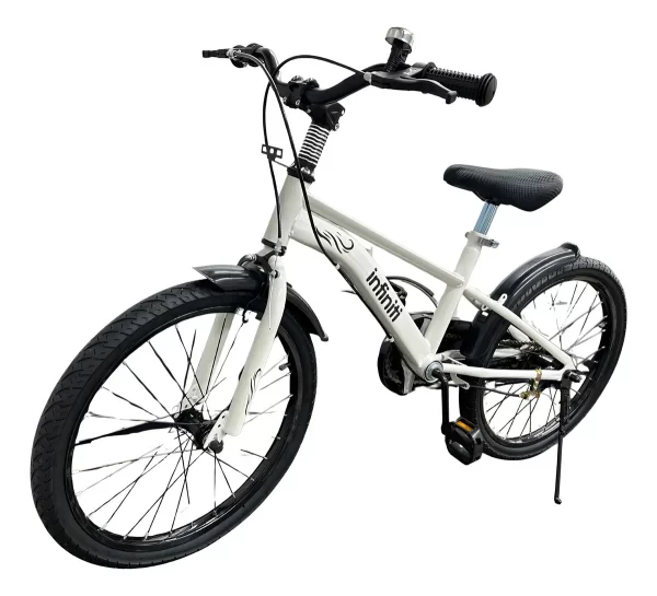Bicicleta Infantil Aro 20 Branco Infiniti Kids