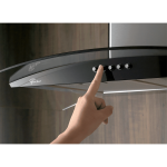 COIFA DE PAREDE FISCHER FIT 90 CM VIDRO 220V 4