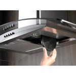 COIFA DE PAREDE FISCHER FIT 90 CM VIDRO 220V 6