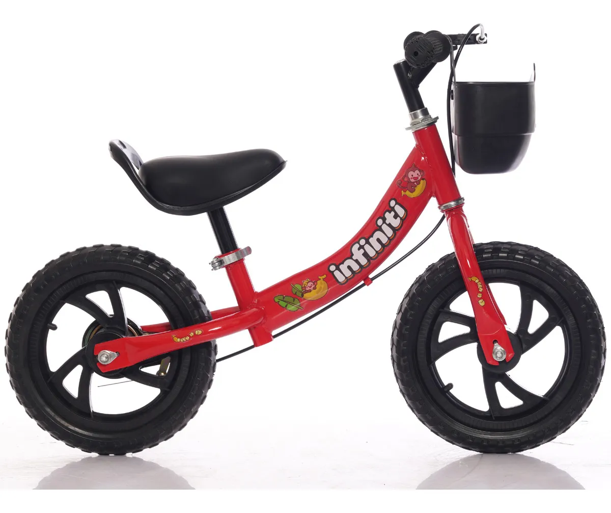 Bicicleta Balance Infiniti Kids Aro 12 Vermelha e Preto - Imagem 2