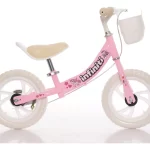 Bicicleta Balance Infiniti Kids Aro 12 Rosa Com Branco 2