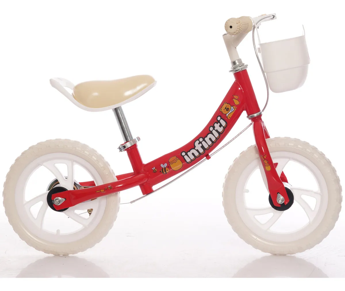 Bicicleta Balance Infiniti Kids Aro 12 Vermelha e Branco - Imagem 2