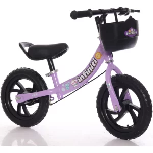 Bicicleta Balance Infiniti Kids Aro 12 Roxo Com Preto