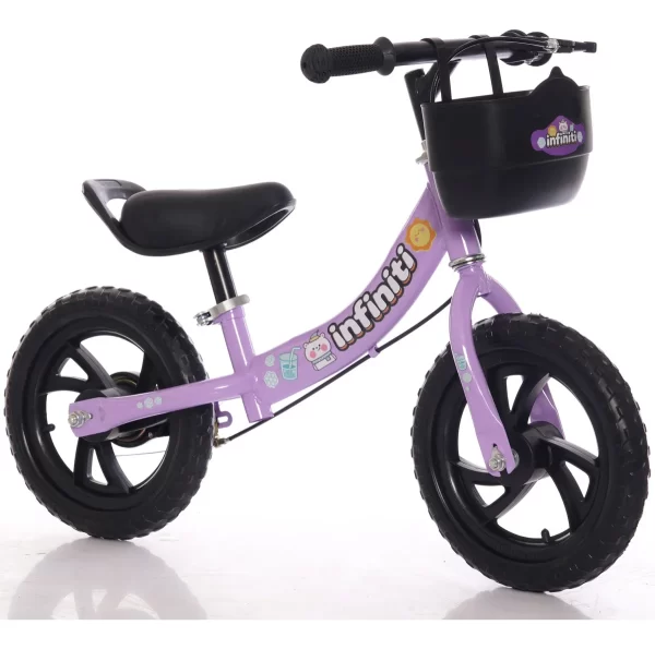 Bicicleta Balance Infiniti Kids Aro 12 Roxo Com Preto