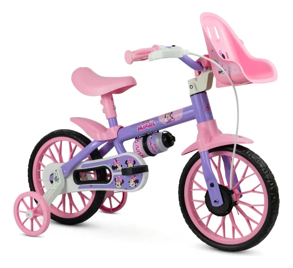 BICICLETA INFANTIL FEMININA MINNIE NATHOR ARO 12