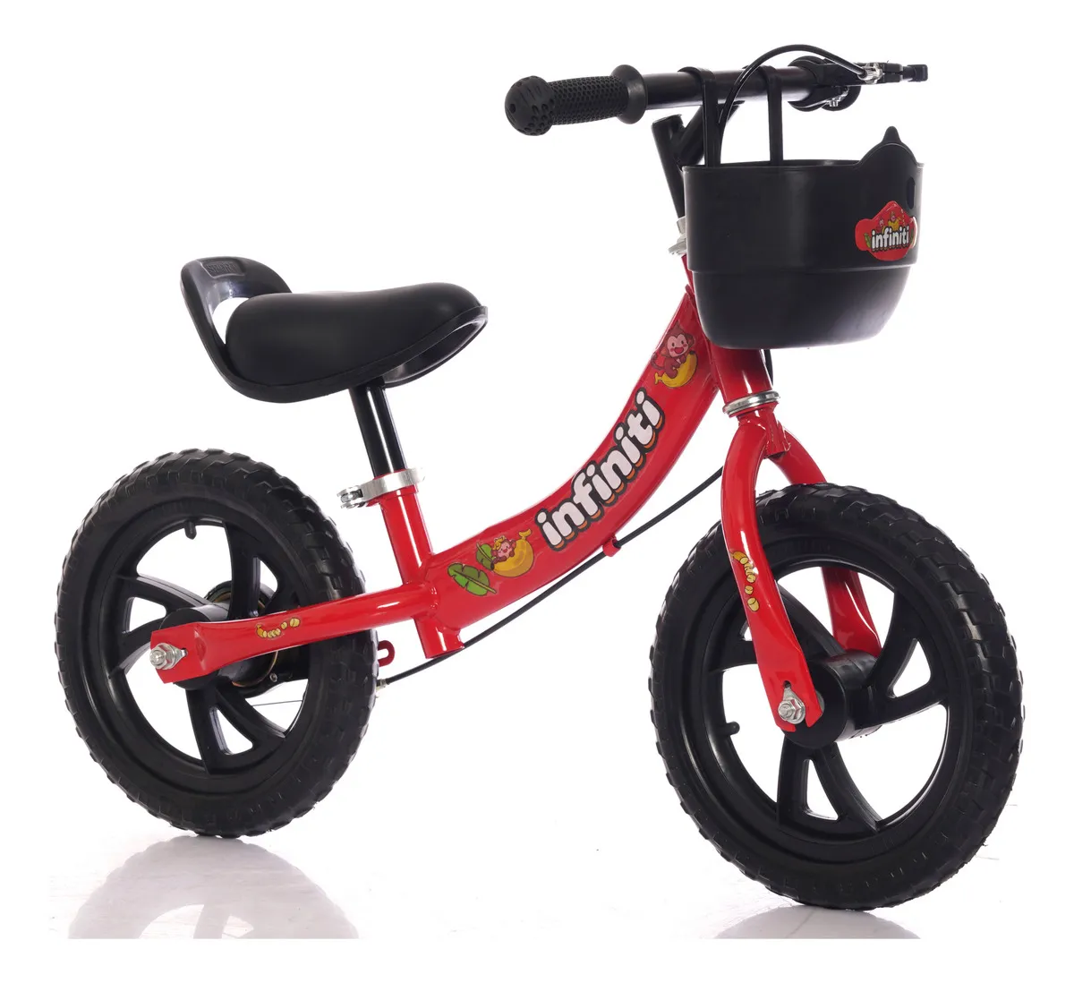 Bicicleta Balance Infiniti Kids Aro 12 Vermelha e Preto
