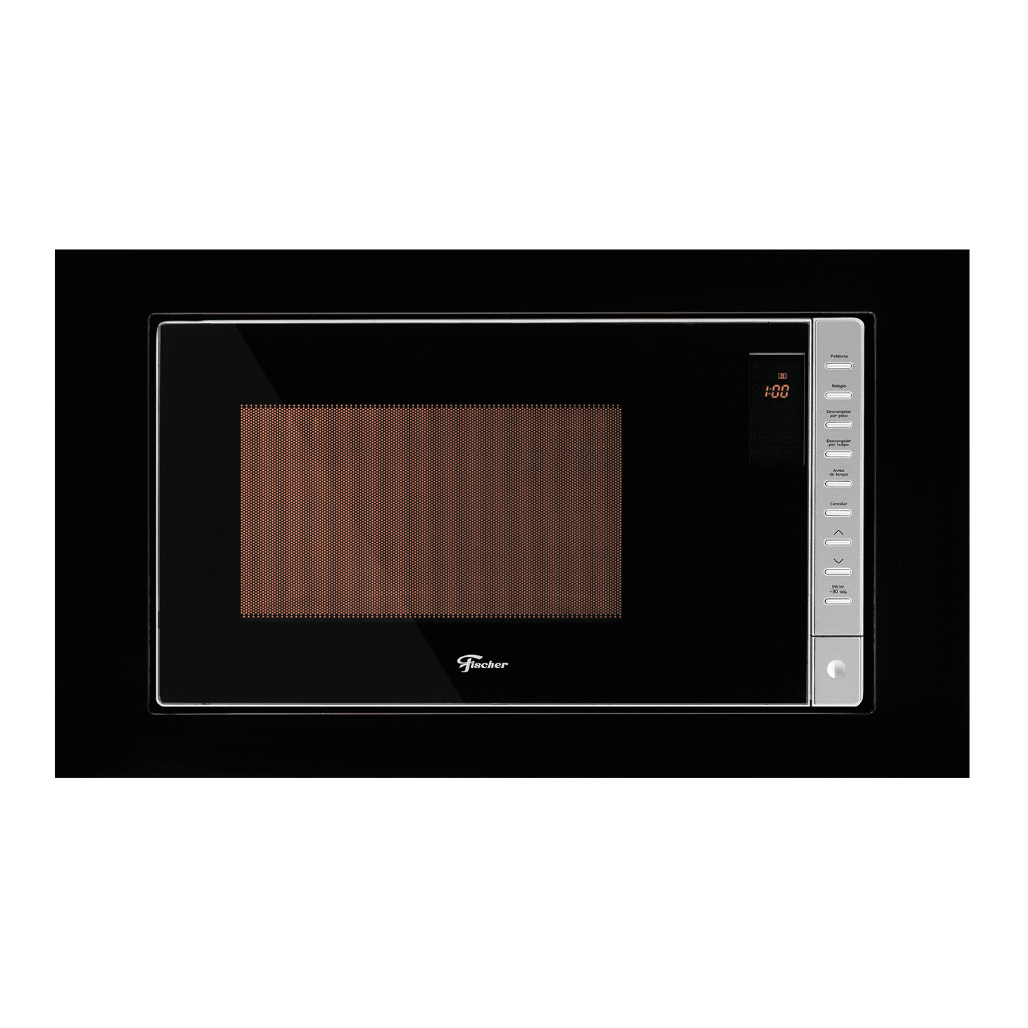 MICRO-ONDAS FISCHER FIT LINE EMBUTIR 25L MOLDURA PRETA 220V - Imagem 2