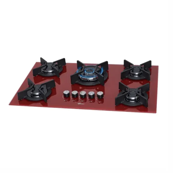 26298-62471 fogao-cooktop-fischer-5q-tc-infinity-gas-mesa-vidro-rouge