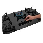 Cooktop a gás Fischer 5 Bocas Fitline trempe iron 2