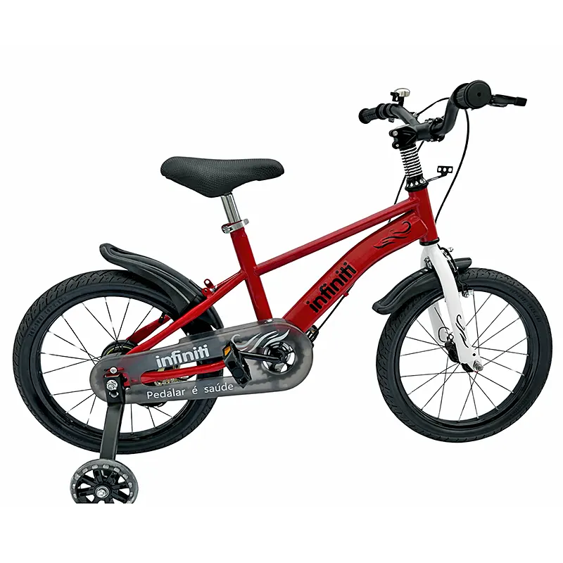 Bicicleta Infantil Aro 14 Vermelha com Branca
