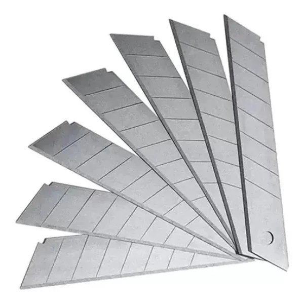 Lamina de estilete preta 0,6mm com 10 unidades