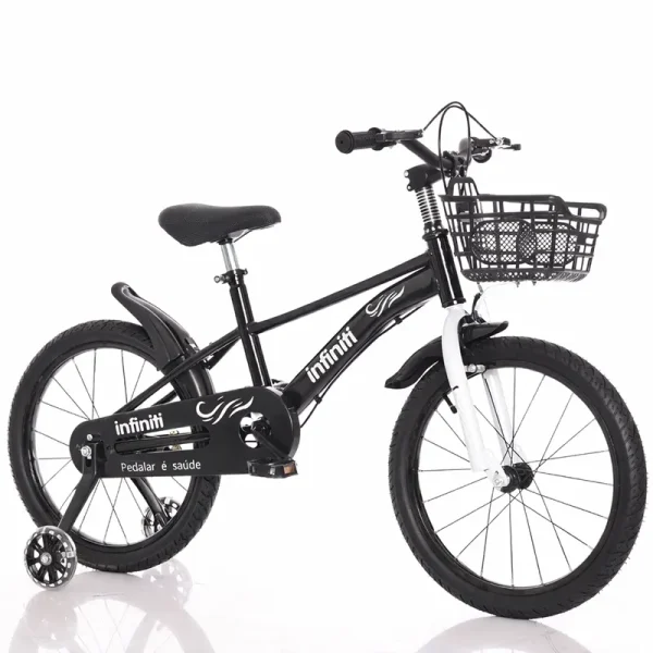bicicleta infantil aro 16 preta branca