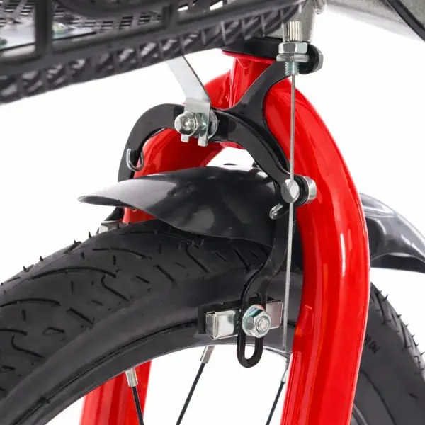 Bicicleta Infantil Aro 16 Preta com Vermelho 2