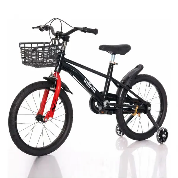 Bicicleta Infantil Aro 16 Preta com Vermelho 3