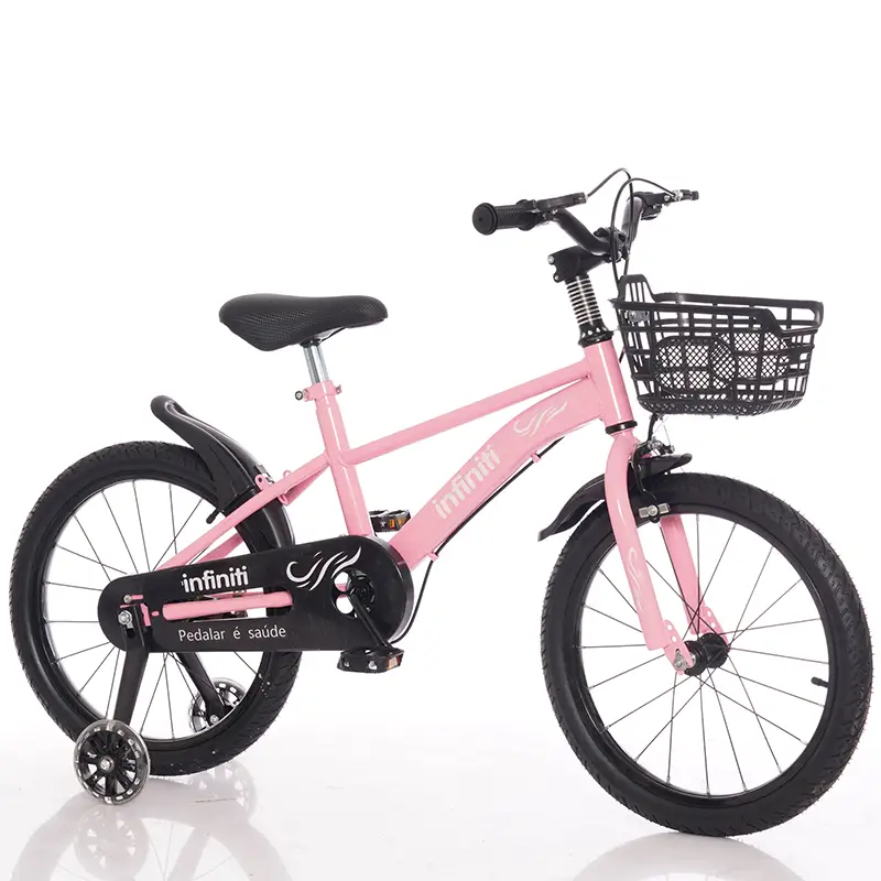 Bicicleta Infantil Aro 16 Rosa com Preto